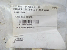 Load image into Gallery viewer, Parker, 12-16-FLO-S Male Connector, New