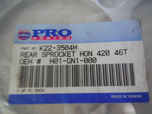 Load image into Gallery viewer, Lemans Pro K22-3504M Rear Sprocket Hon 420 46T # h01-gn1-000