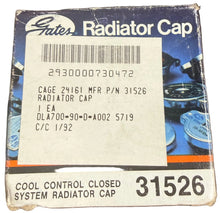 Load image into Gallery viewer, Gates 31526 Radiator Cap
