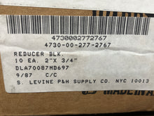 Load image into Gallery viewer, Ward Mfg 2 x 3/4 Malleable Reducer Black 4730-00-277-2767
