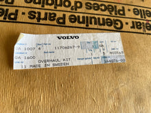 Load image into Gallery viewer, Volvo Equipment 11706267-9 Overhaul Kit
