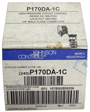 Load image into Gallery viewer, Johnson Controls P170DA-1C Pressure Switch
