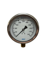 Load image into Gallery viewer, WIKA 9766906 Pressure Gauge Type 213.53 4" 5000 psi 1/2 NPT
