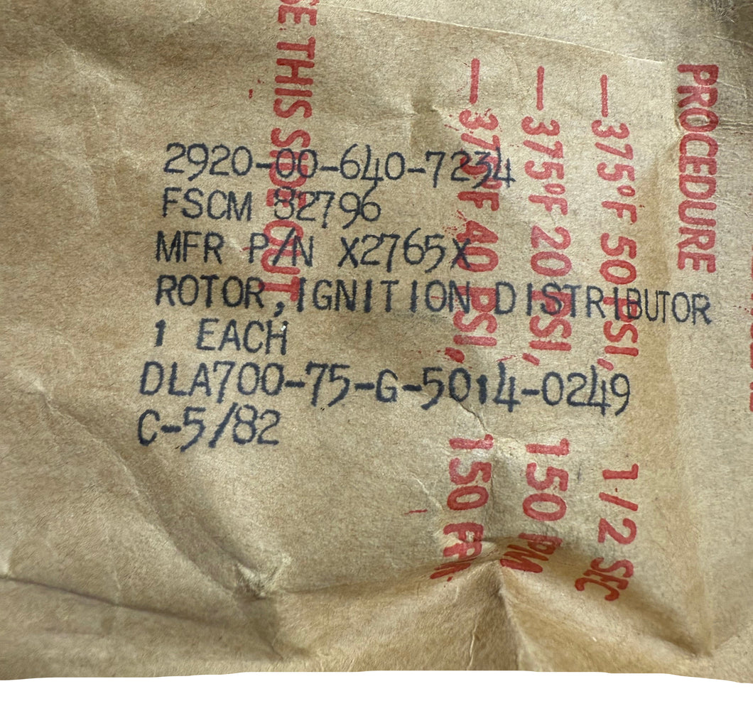 Fairbanks X2765X Rotor Distributer 2920-00-640-7234
