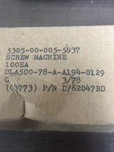 Load image into Gallery viewer, National Aerospace D762047BD Screw Machine Pack of 100, 5305-00-005-5937
