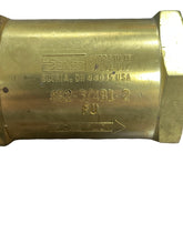 Load image into Gallery viewer, Parker 482-3/4B1-2 Valve, Check Brass 4820-00-580-7060
