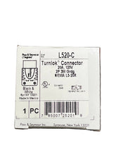 Load image into Gallery viewer, PASS AND SEYMOUR L520-C TURNLOK CONNECTOR 20A, 125V, 2P, 3W
