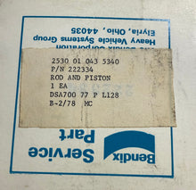 Load image into Gallery viewer, Bendix Brake 222334 Rod &amp; Piston 2530-01-043-5340
