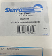 Load image into Gallery viewer, Sierra Marine 18-3904 Piston Rings Std. Replaces Johnson/Evinrude 394930

