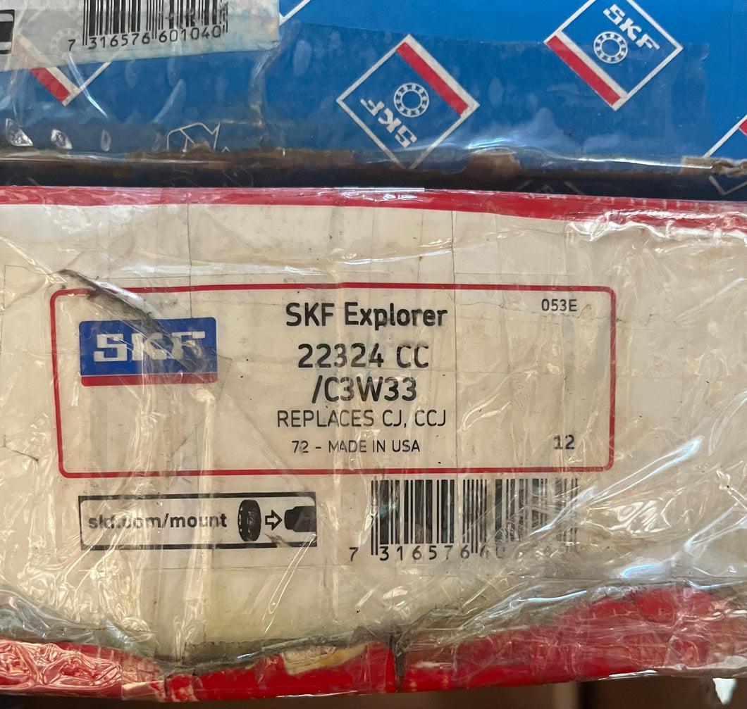 SKF 22324 CC/C3W33 Spherical Roller Bearing - 120 mm ID, 260 mm OD, 86 mm