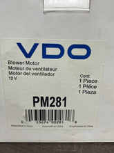 Load image into Gallery viewer, VDO PM281 HVAC Blower Motor
