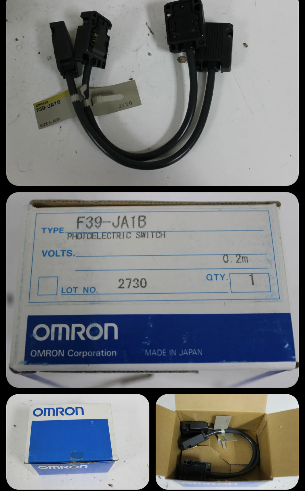 Omron F39-JA1B Light Curtain Cable Set