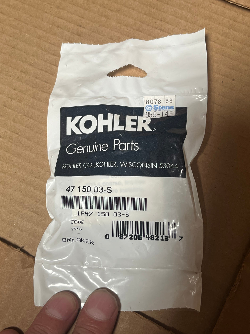 Kohler 4715003-S Breaker Assy, Contact Set