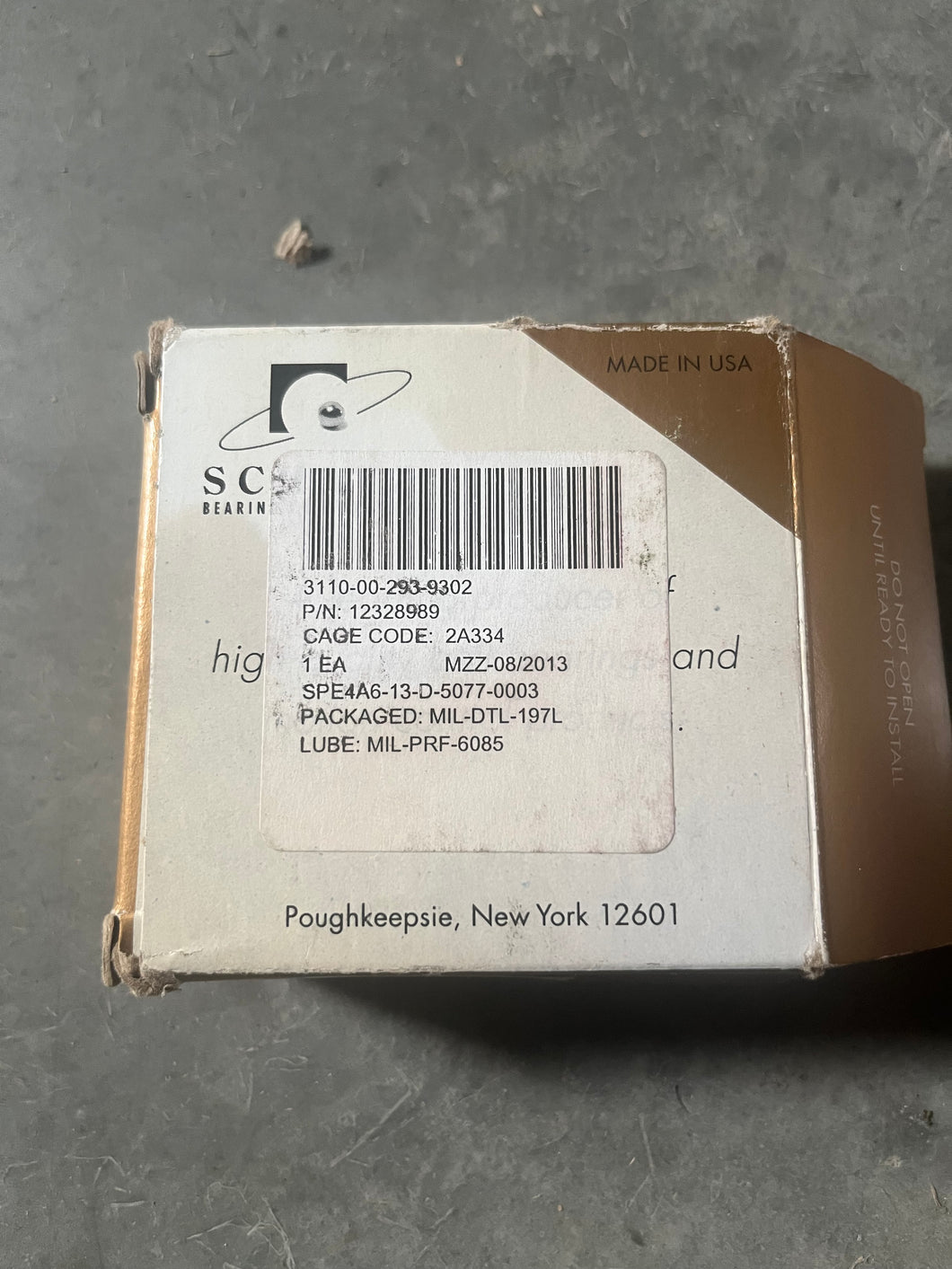 SCHATZ 1306-1B1 BEARING 3110-00-293-9302 Mil 12328989