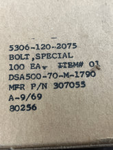 Load image into Gallery viewer, OMC 307055 Bolt, Special 5306-00-120-2075 Box of 100
