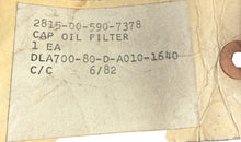 Load image into Gallery viewer, Military 2815-00-590-7378 Cap, Oil Filter
