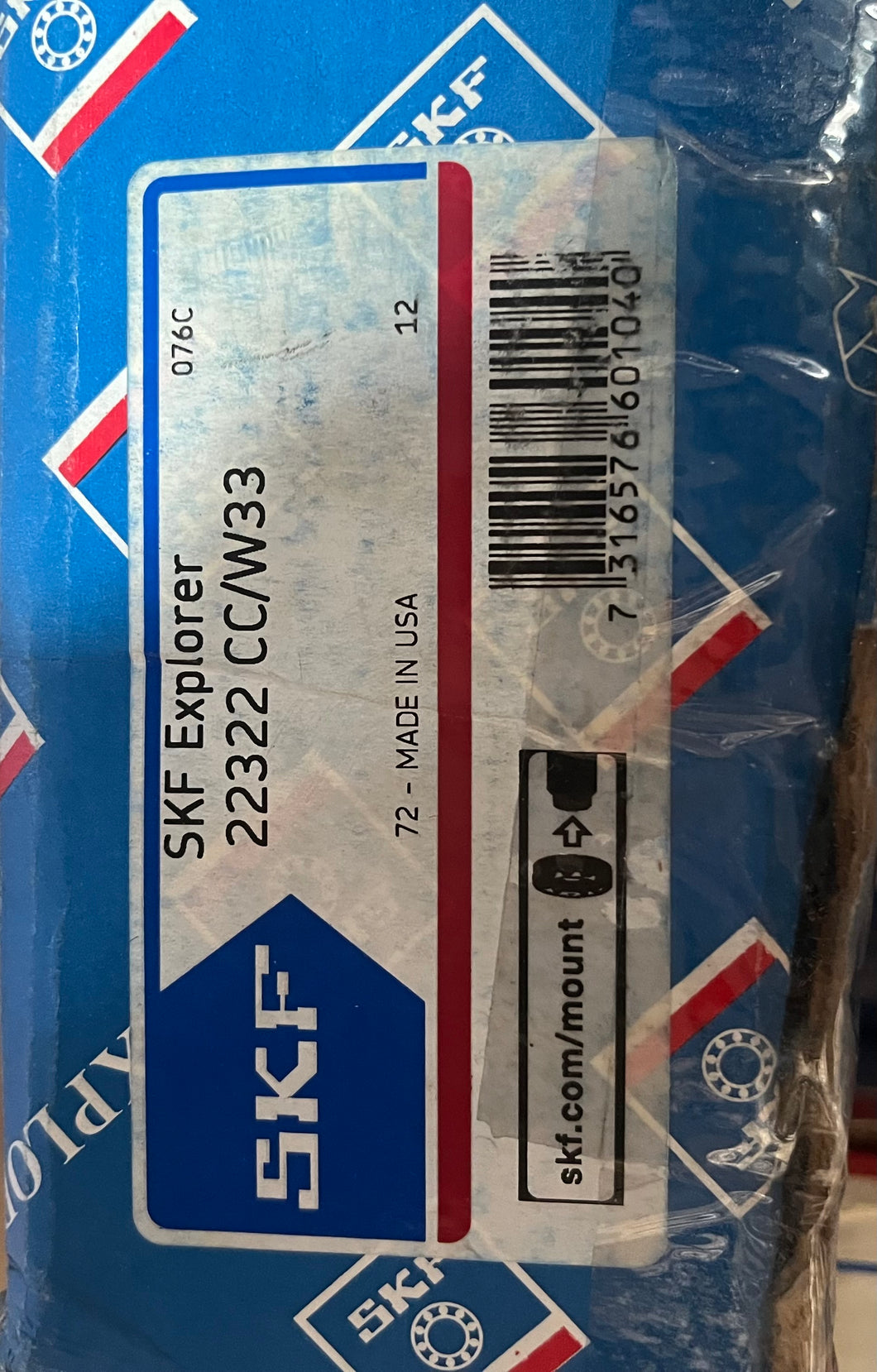 SKF 22322CC/W33 SPHERICAL ROLLER BEARING