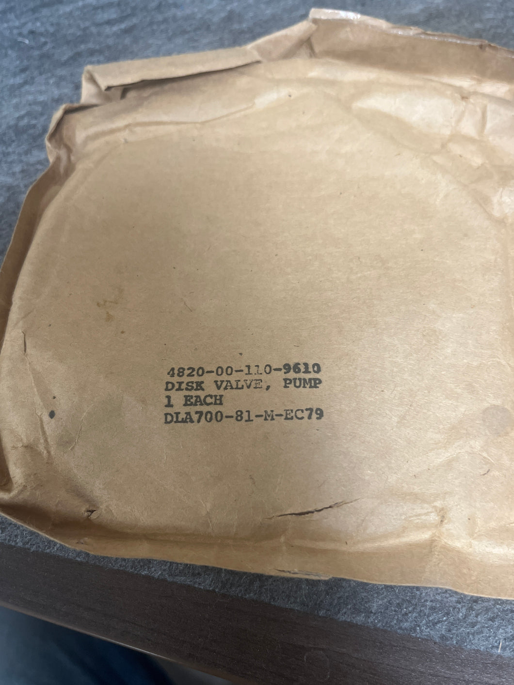Ingersoll-Dresser 384971-00 Disk Valve, Pump 4820-00-110-9610