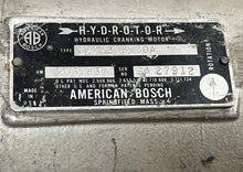 Load image into Gallery viewer, American Bosch CMA-308130A Hydrotor Hydraulic Cranking Motor
