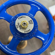 Load image into Gallery viewer, POWELL VALVES 7K2875 OXYGEN SERVICE GLOBE VALVE 1-1/2” WOG600
