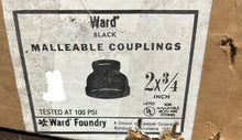 Load image into Gallery viewer, Ward Mfg 2 x 3/4 Malleable Reducer Black 4730-00-277-2767

