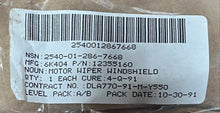 Load image into Gallery viewer, USATAC 12355160 Motor, Windshield Wiper, Electric 2540-01-286-7668
