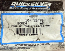 Load image into Gallery viewer, Quicksilver/Mercury Marine 10-32470 Screw, Trim Tab
