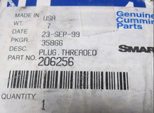 Load image into Gallery viewer, Cummins 206256 Plug, Threaded OEM
