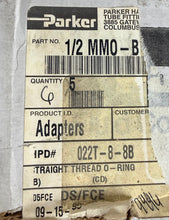Load image into Gallery viewer, Parker Fittings 1/2MM0-B Fitting, Brass Tee
