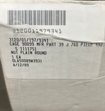 Load image into Gallery viewer, Westinghouse 39J760 Piece 492 Bearing, Washer, Thrust 3120-01-197-9341
