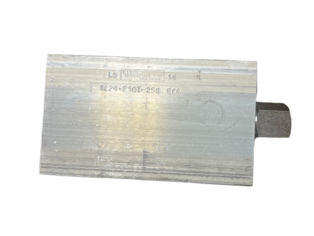 Fluid Controls 1L24-F-10T-25S Valve, Safety Relief 4820-01-130-6608