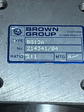 Load image into Gallery viewer, Brown Group 214341/04 Gear Box Type BG12A Ratio 1:1
