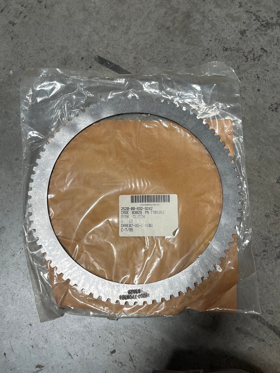 USATAC 7709353 Disk, Clutch 2520-00-692-9242