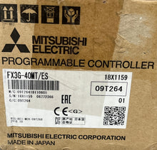 Load image into Gallery viewer, Mitsubishi FX3G-40MT/ES Programmable Controller
