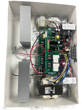 Load image into Gallery viewer, Electrical panel with wiring and components inside a box
