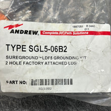 Load image into Gallery viewer, ANDREW SGL5-06B2 SUREGROUND LDF5 GROUNDING KIT2 HOLE FACTORY ATTACHED LUG
