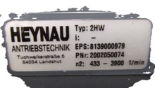 Load image into Gallery viewer, Heynau 2002050074 Mini Gear Ariator, 2F-38426, 8139000979
