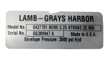 Load image into Gallery viewer, Lamb-Grays 0437701 Hydraulic Cylinder

