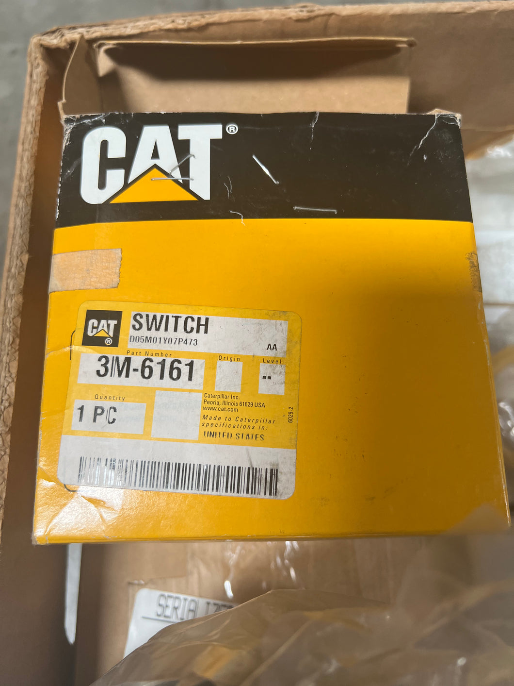 Caterpillar 3M6161 Master Light Switch Military P/N MIL-PRF-11021