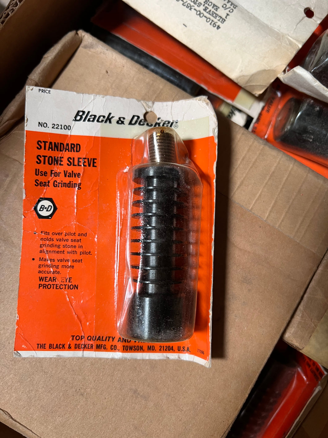 Black & Decker 22100 Stone holding, Sleeve 4910-00-387-9537
