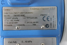 Load image into Gallery viewer, Endress + Hauser PMC71-3AA1CBGAAAU Pressure Transmitter NOS
