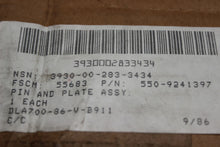 Load image into Gallery viewer, WHEELER BROS 550-9241397 Pin &amp; Plate Assy 3930-00-283-3434
