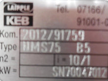 Load image into Gallery viewer, Laipple KEB 2012/91759 Gear Reducer Type NMS75 B5 Ratio 10/1
