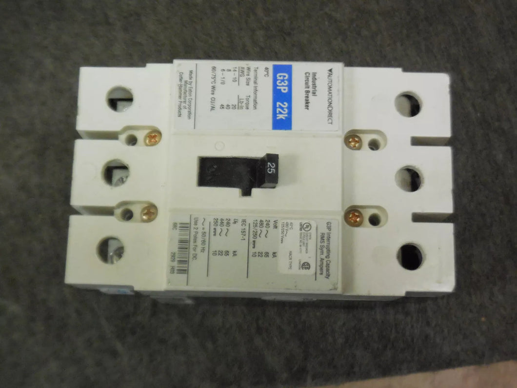 AUTOMATION DIRECT G3P-040 INDUSTRIAL CIRCUIT BREAKER