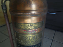 Load image into Gallery viewer, Vintage W.D. Allen MFG All Copper Brass Foam Fire Extinguisher 2-1/2 Gallon

