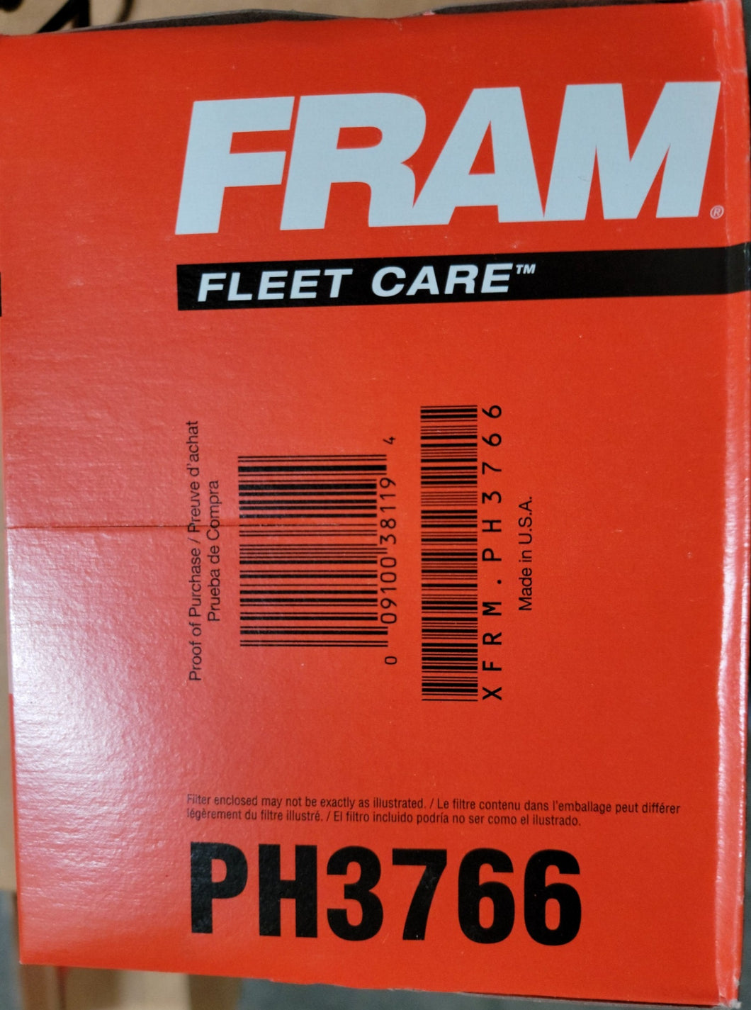 Fram PH3766 Oil Filter