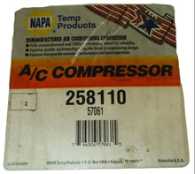 Load image into Gallery viewer, Napa 258110 A/C Compressor-Compressor Reman

