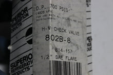 Load image into Gallery viewer, B14-157, 802B-8 - Superior Refrigeration - H-V Check Valve 1/2&quot; SAE

