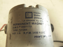 Load image into Gallery viewer, 40011751, 521366 - GM - Permanent Magnet Motor HP 1/6 RPM 3450 VDC
