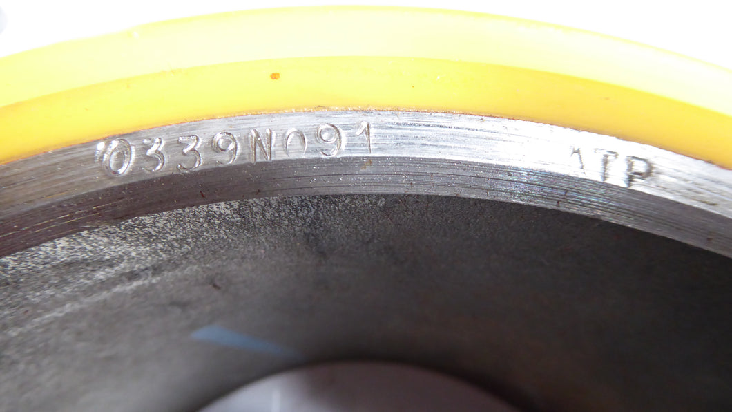 ATP 0339N091 Solid Tire Steel Rim Yellow